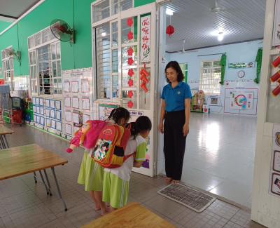 Một ngày của bé ở trường Mầm non Long Tân