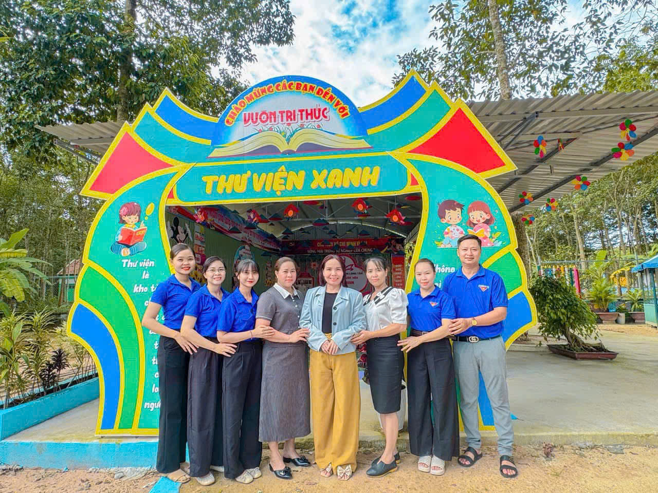 Mô hình "Không gian văn hoá Bác Hồ" của Trường MN Long Tân